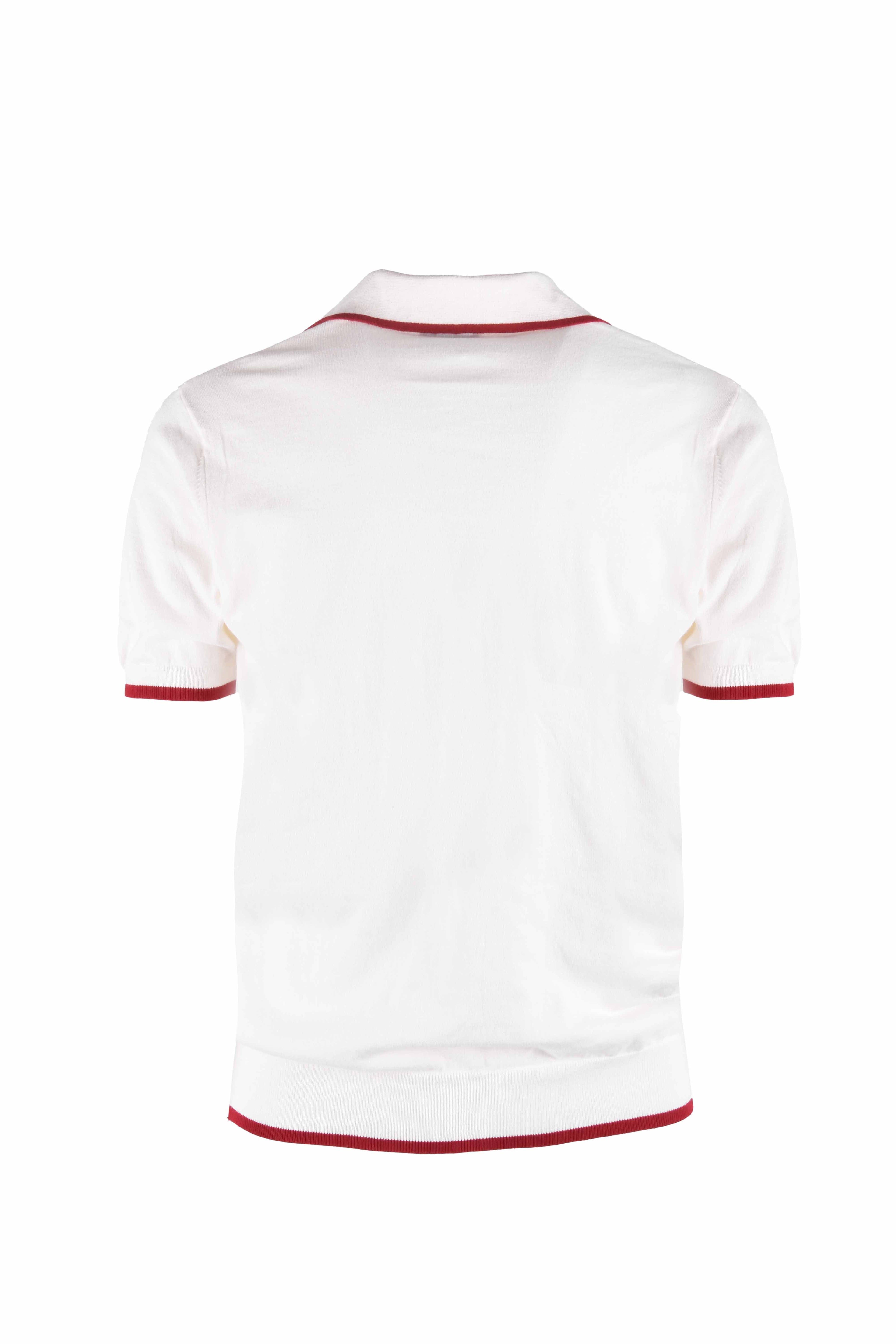 MAGLIA POLO 100%COTONE  BICOLOR CONTRASTO
