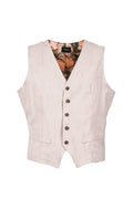GILET SLIM FIT IN TESSUTO FIAMMATO