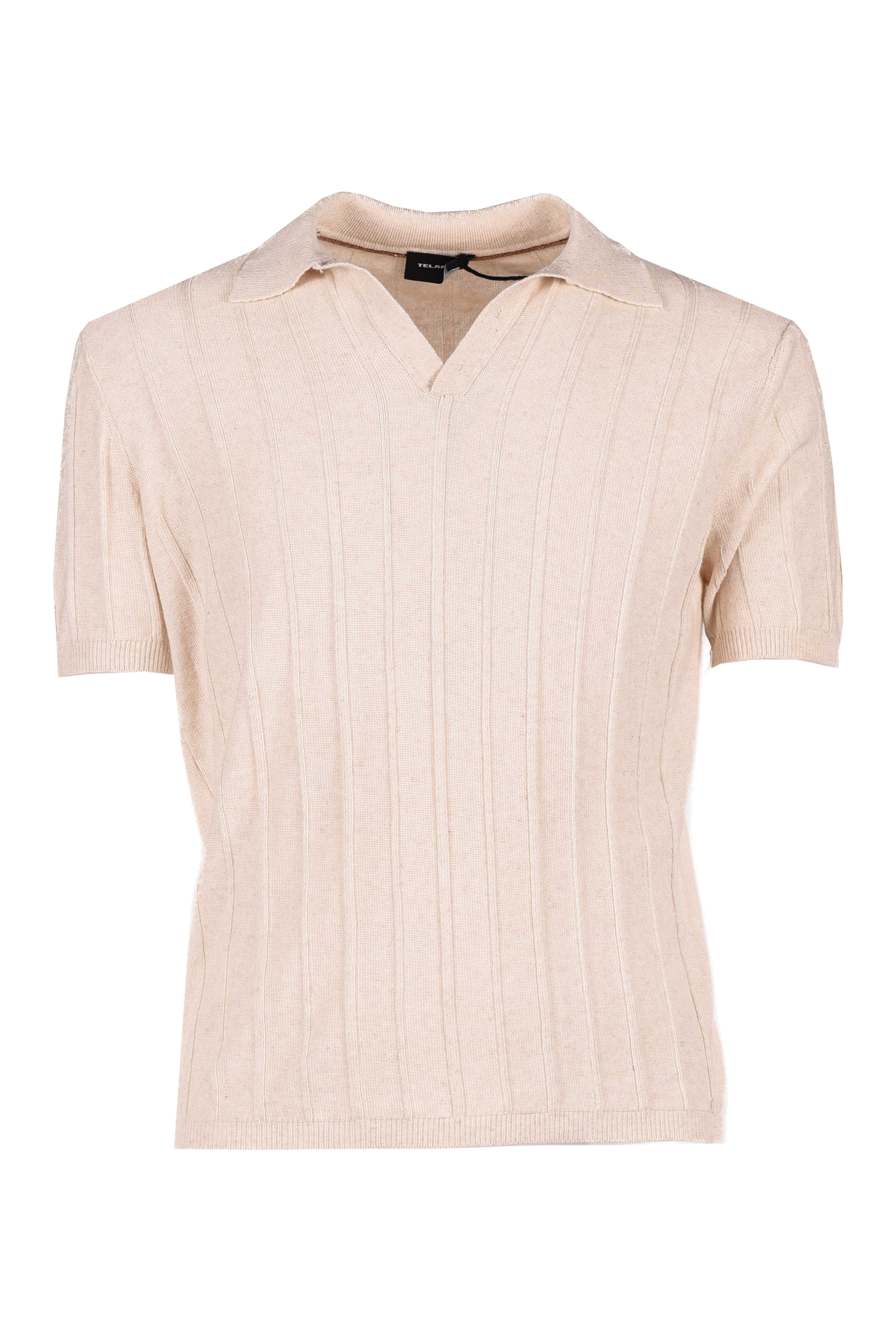 MAGLIA POLO MISTO LINO