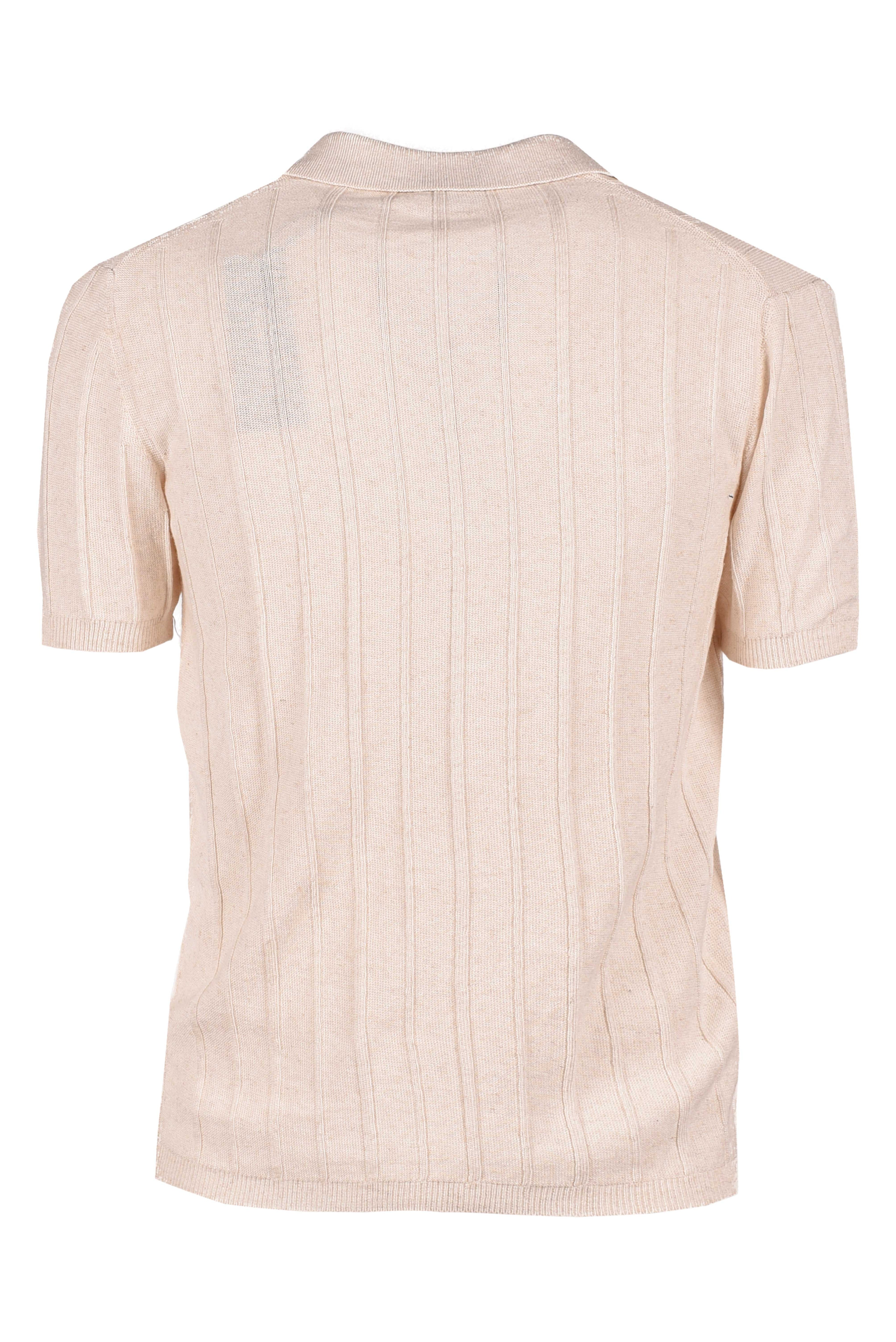 MAGLIA POLO MISTO LINO