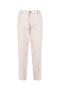 CHINOS CON VITA MEDIA REALIZZATI IN TESSUTO FIAMMA