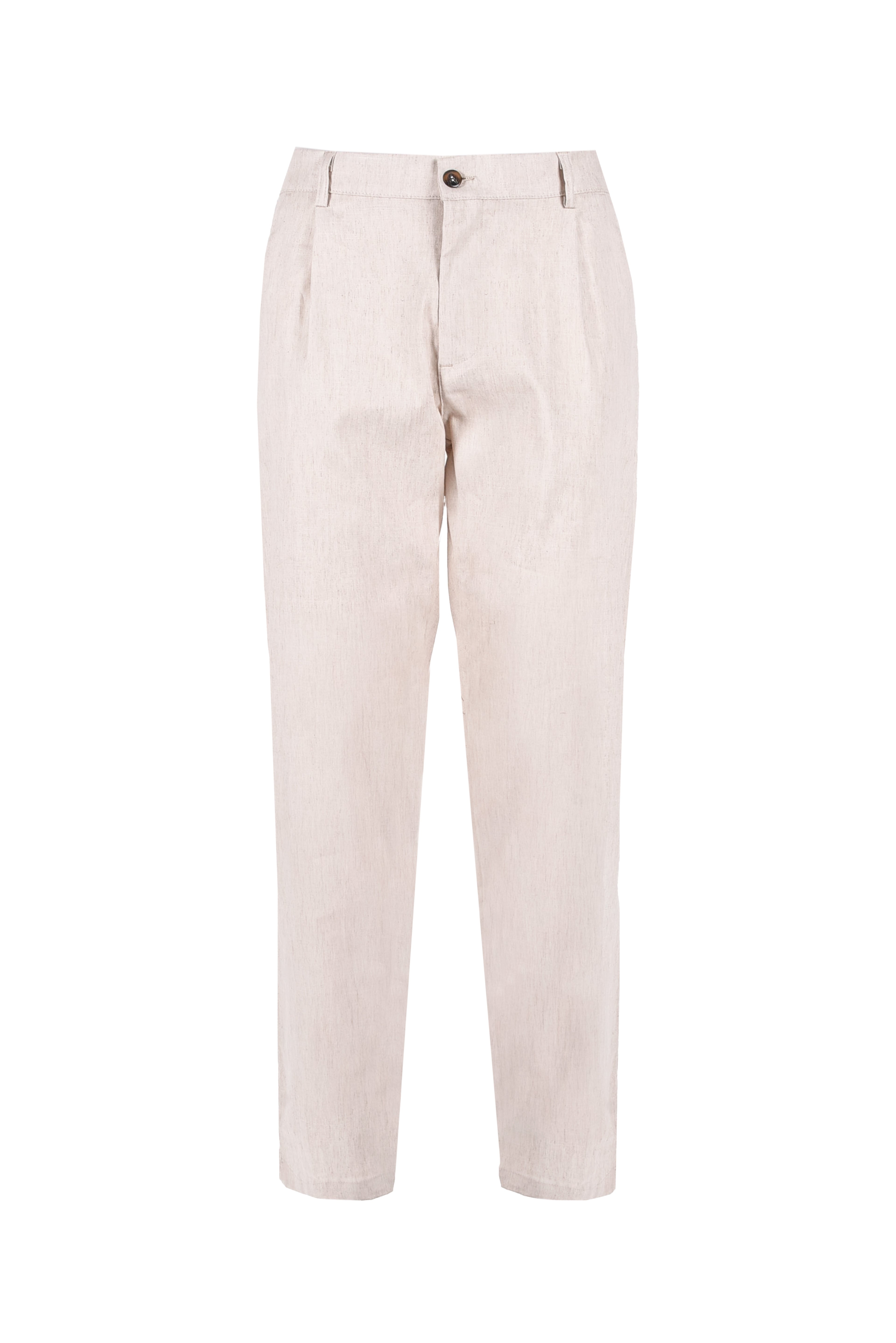 CHINOS CON VITA MEDIA REALIZZATI IN TESSUTO FIAMMA