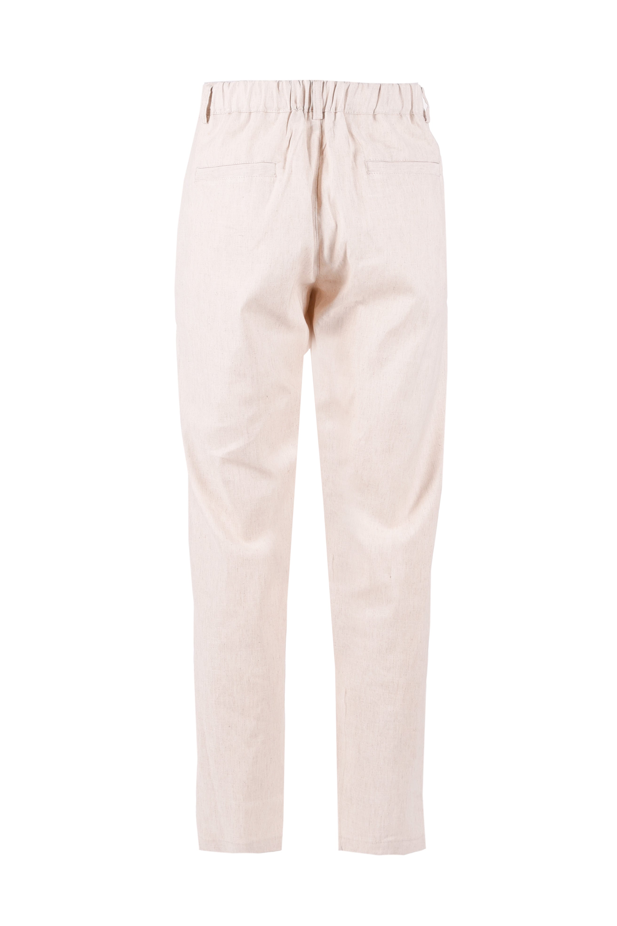 CHINOS CON VITA MEDIA REALIZZATI IN TESSUTO FIAMMA