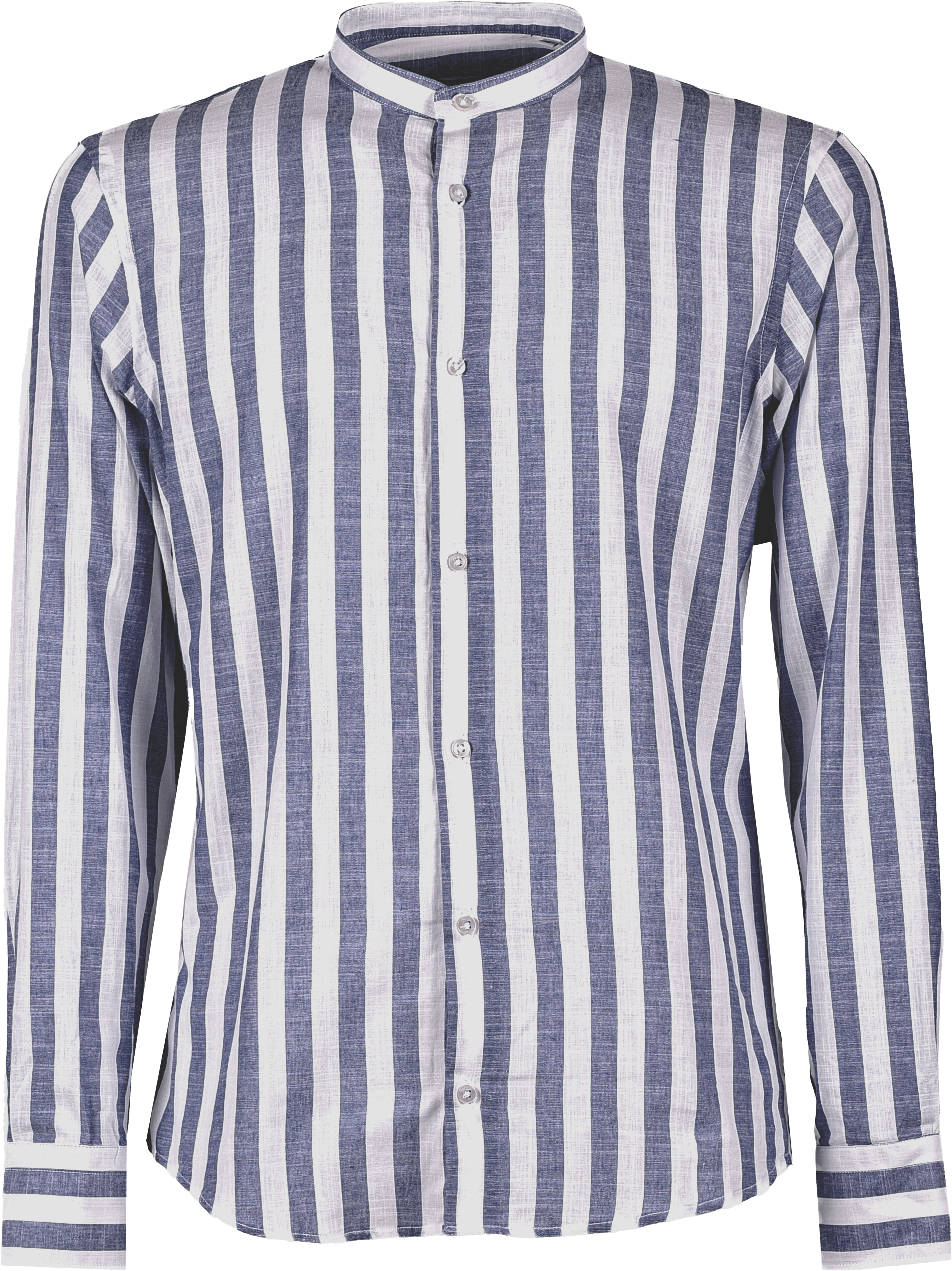 CAMICIA RIGHE MISTO LINO