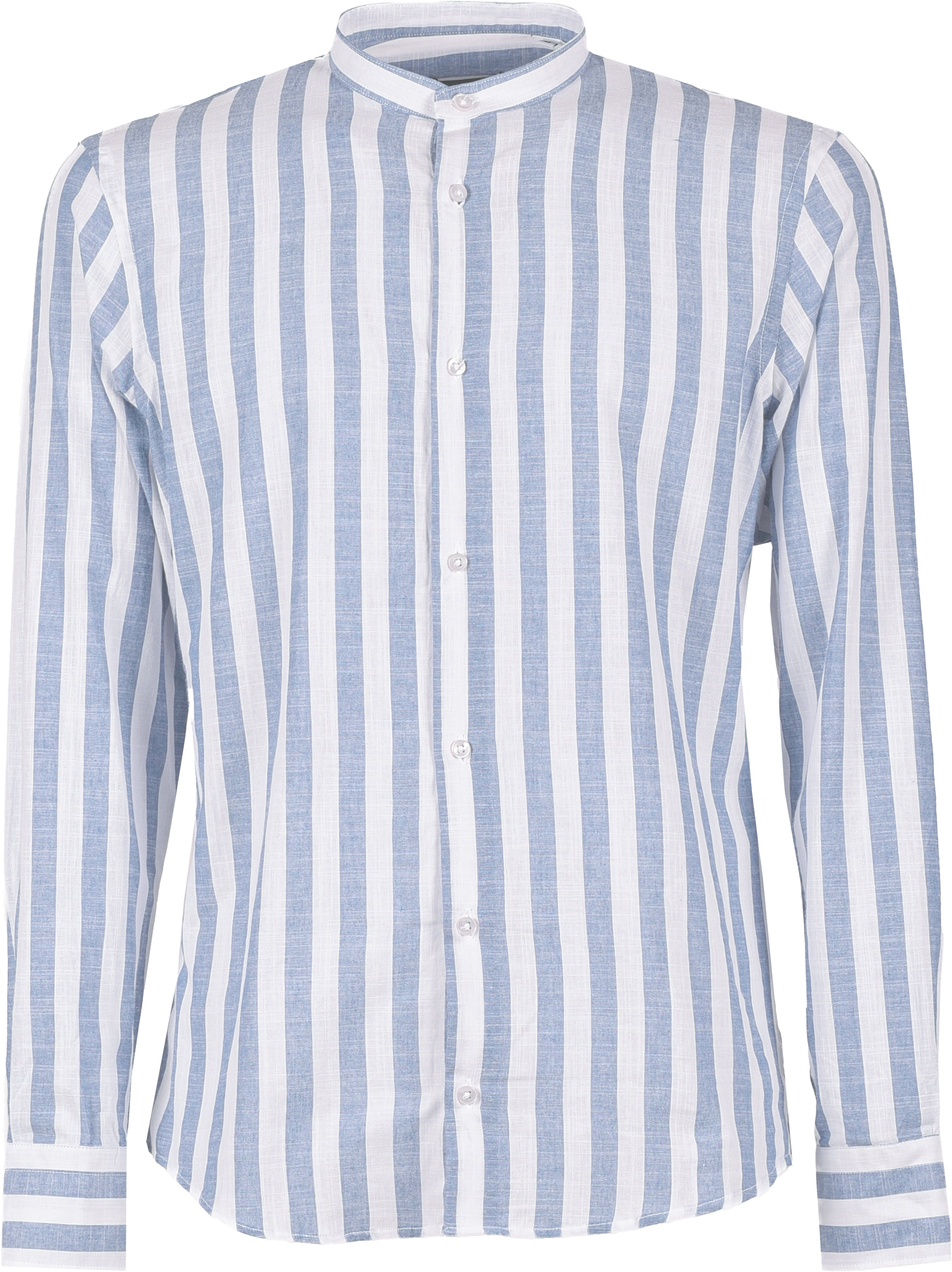 CAMICIA RIGHE MISTO LINO