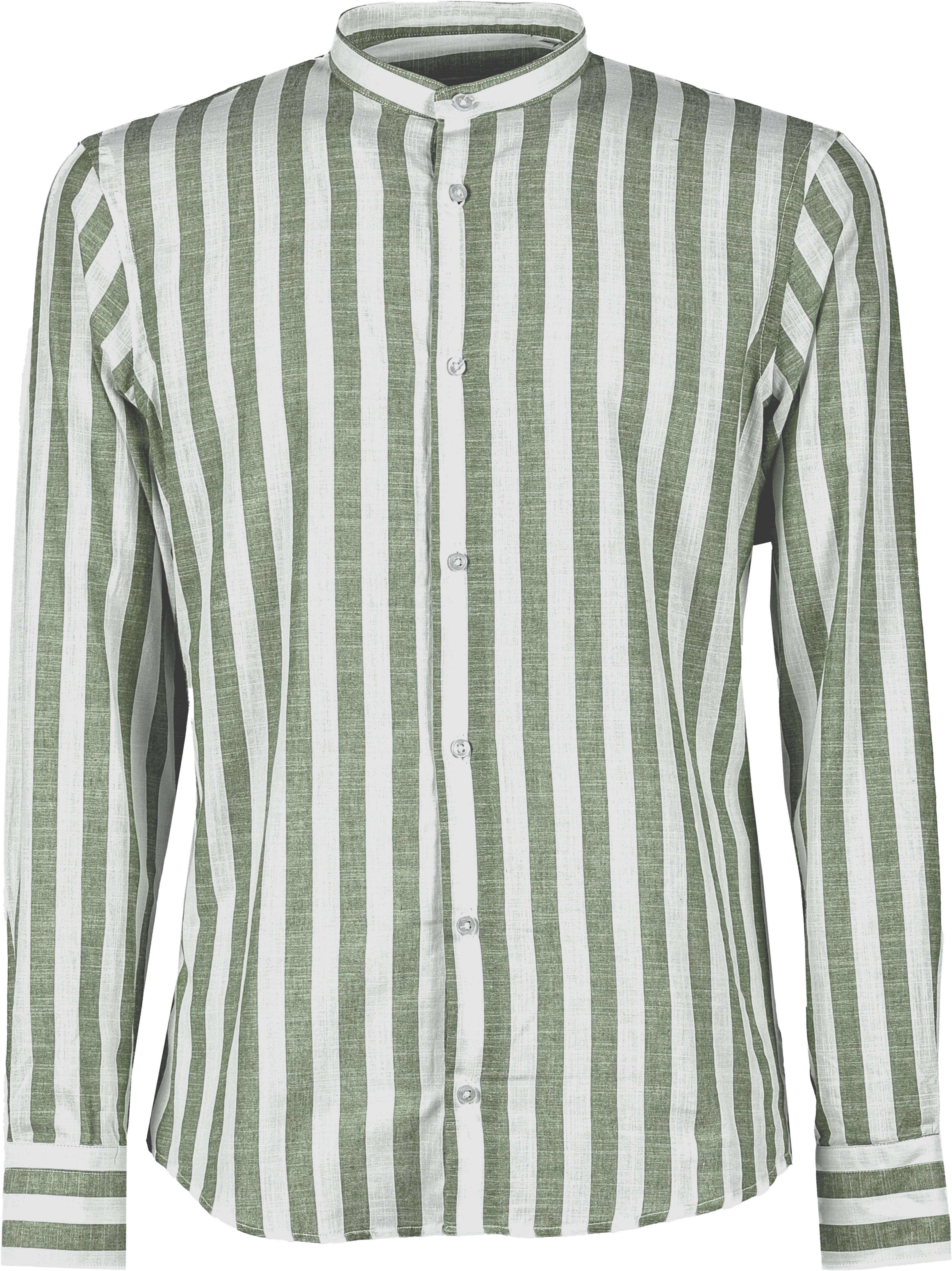 CAMICIA RIGHE MISTO LINO