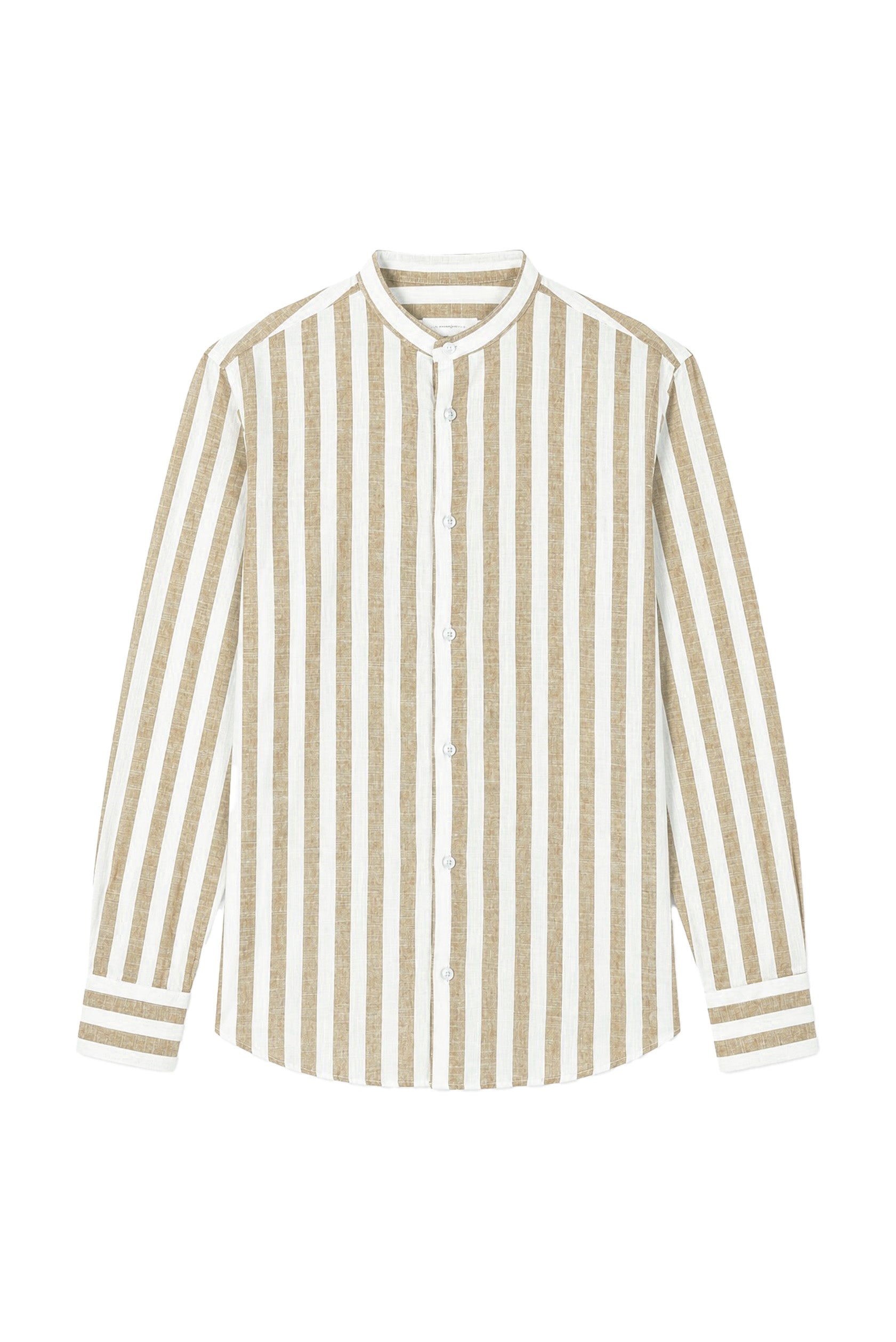 CAMICIA RIGHE MISTO LINO