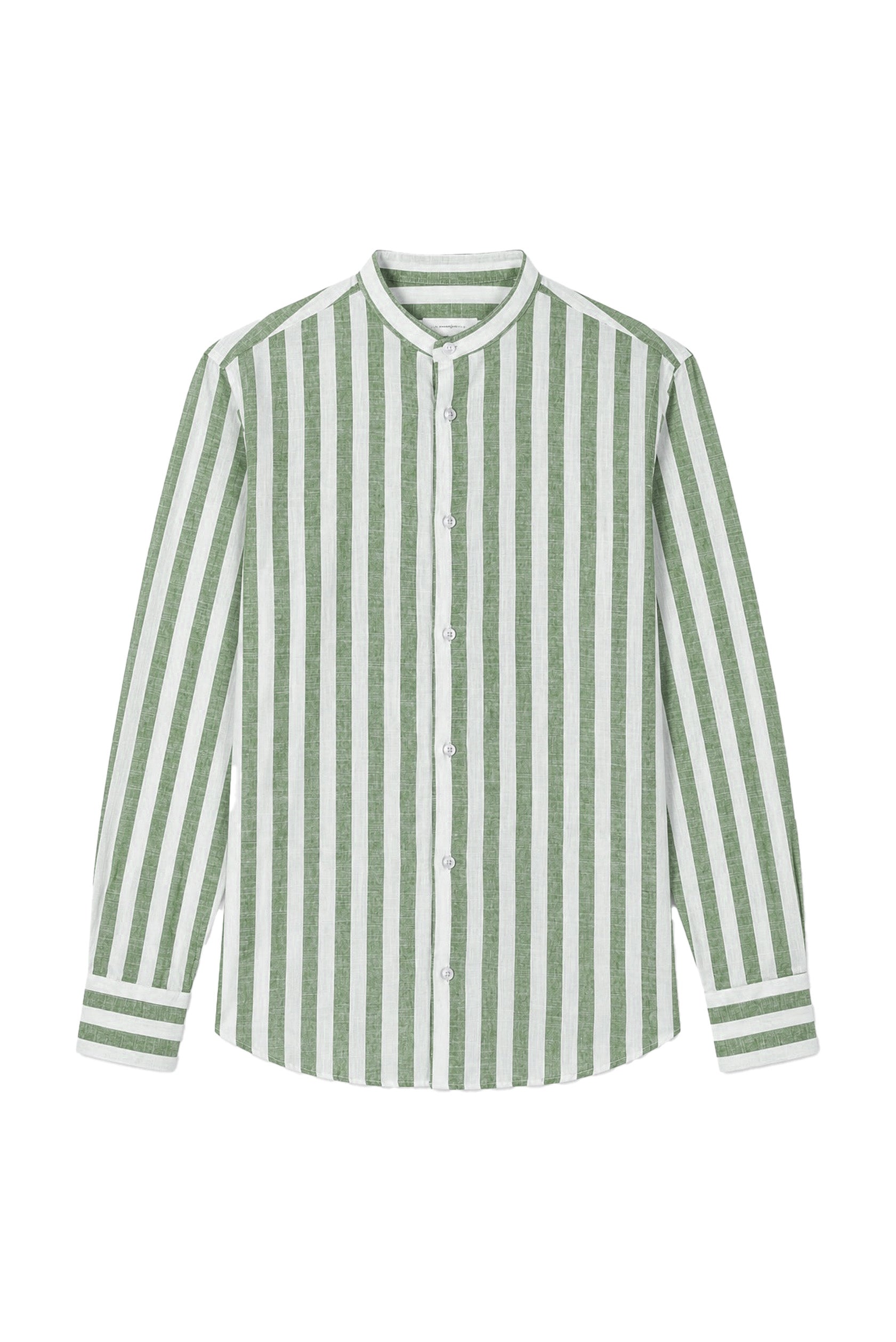CAMICIA RIGHE MISTO LINO