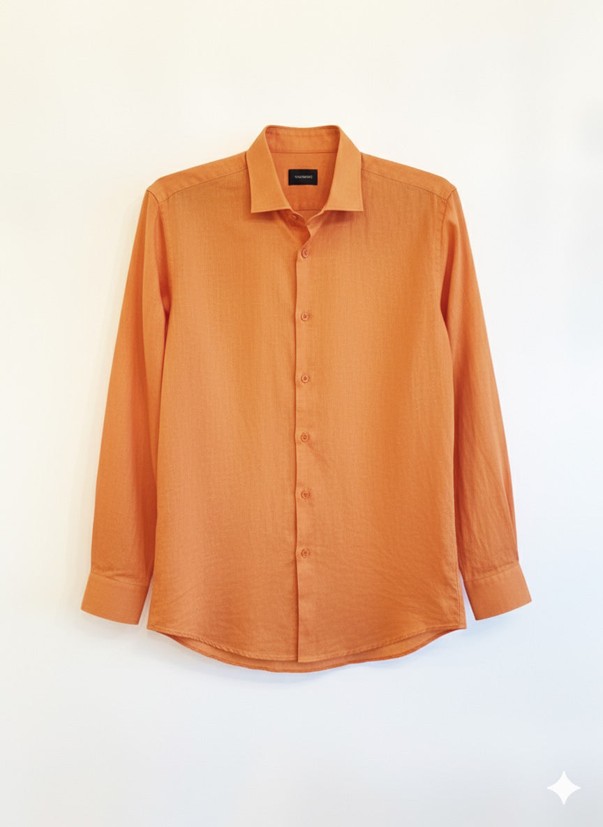 CAMICIA LINO COTONE COLLO CAPRI