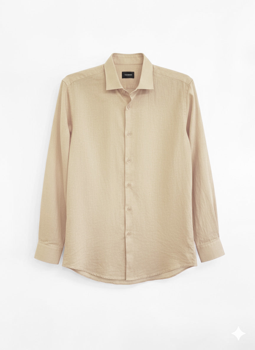 CAMICIA LINO COTONE COLLO CAPRI