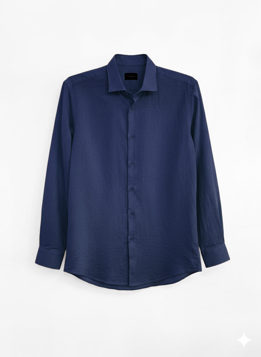 CAMICIA LINO COTONE COLLO CAPRI