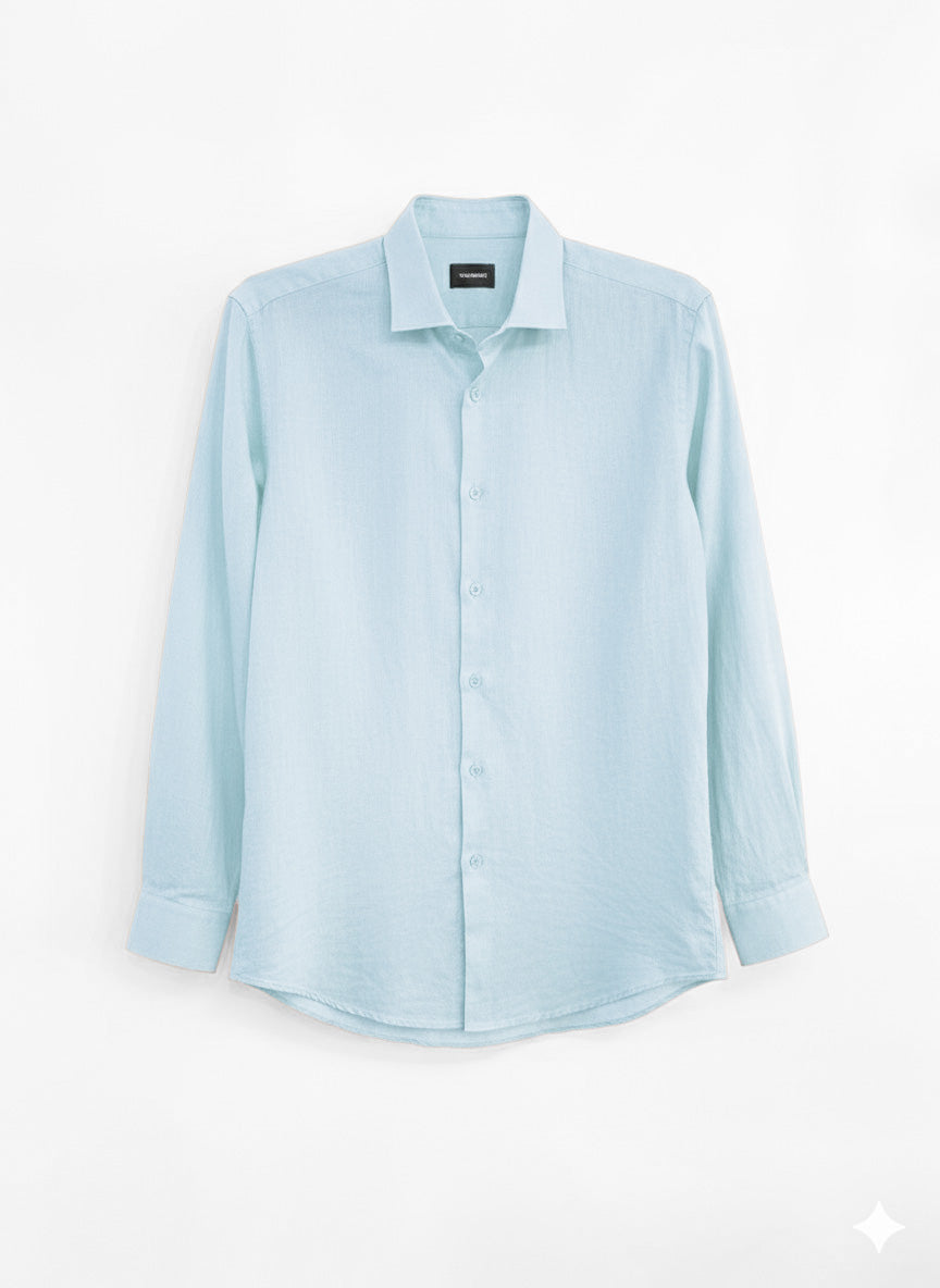 CAMICIA LINO COTONE COLLO CAPRI