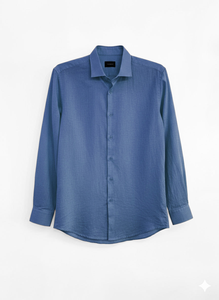 CAMICIA LINO COTONE COLLO CAPRI