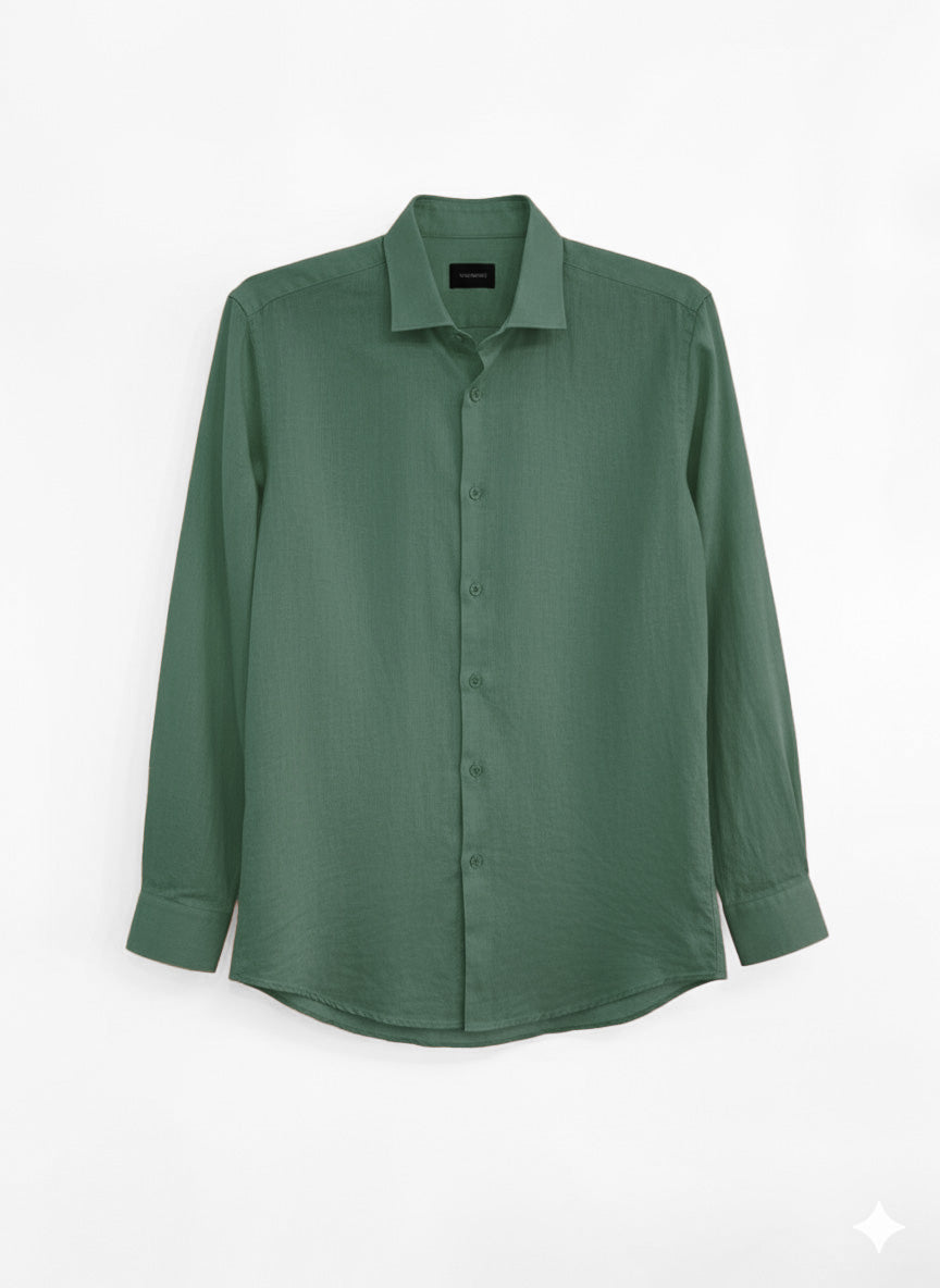 CAMICIA LINO COTONE COLLO CAPRI
