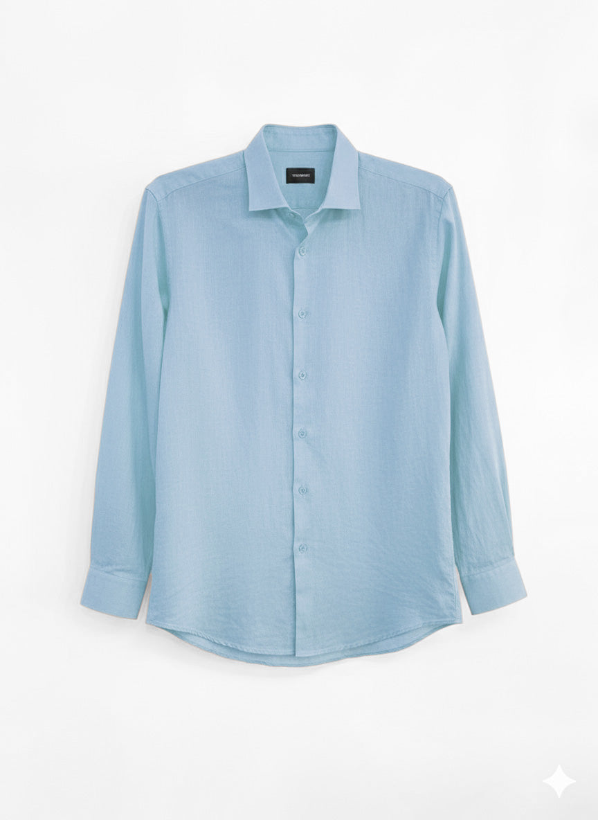CAMICIA LINO COTONE COLLO CAPRI
