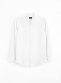 CAMICIA LINO COTONE COLLO COREANO