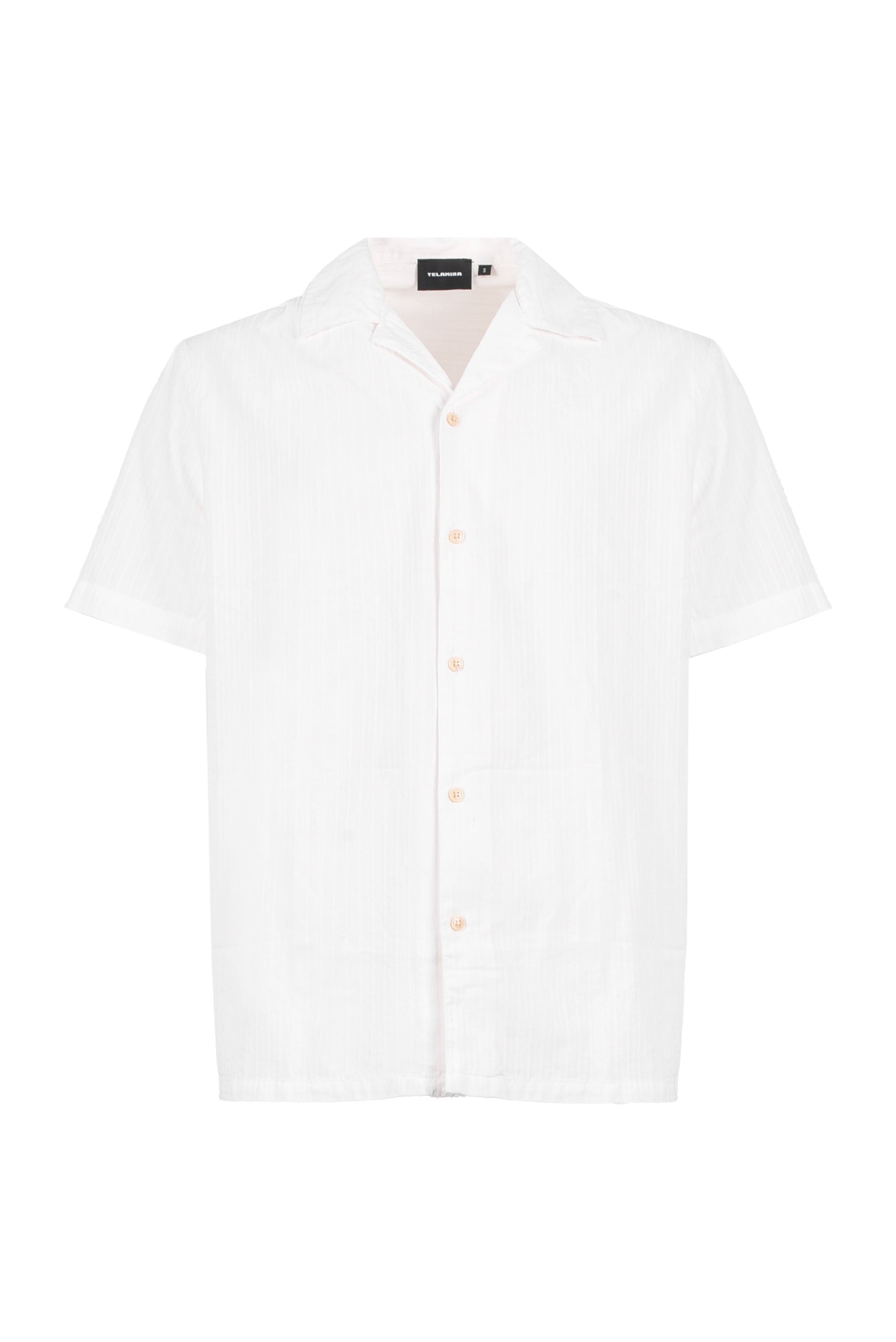 CAMICIA COLLO BOWING IN TESSUTO TEXTURE