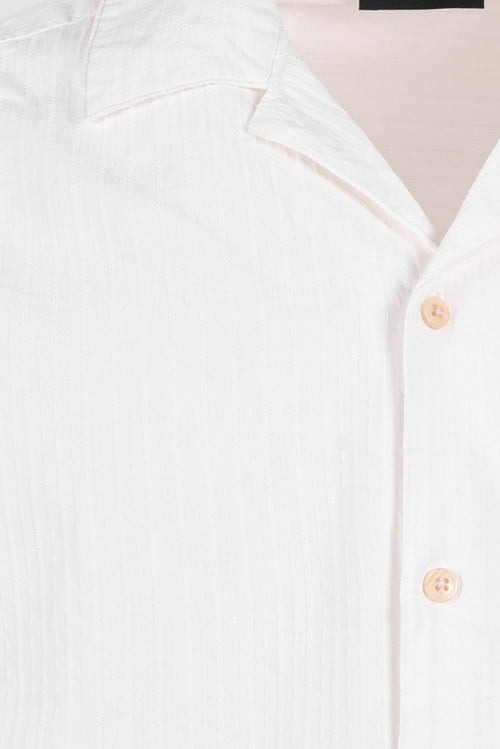 CAMICIA COLLO BOWING IN TESSUTO TEXTURE
