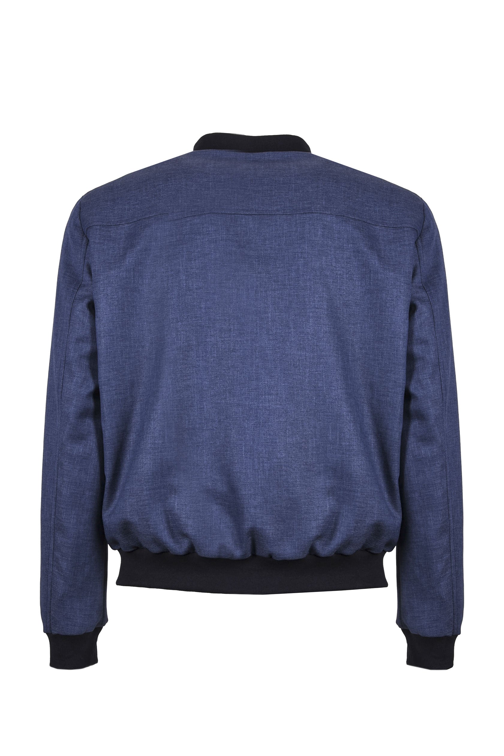 BOMBER IN TESSUTO MORBIDO EFFETTO DENIM