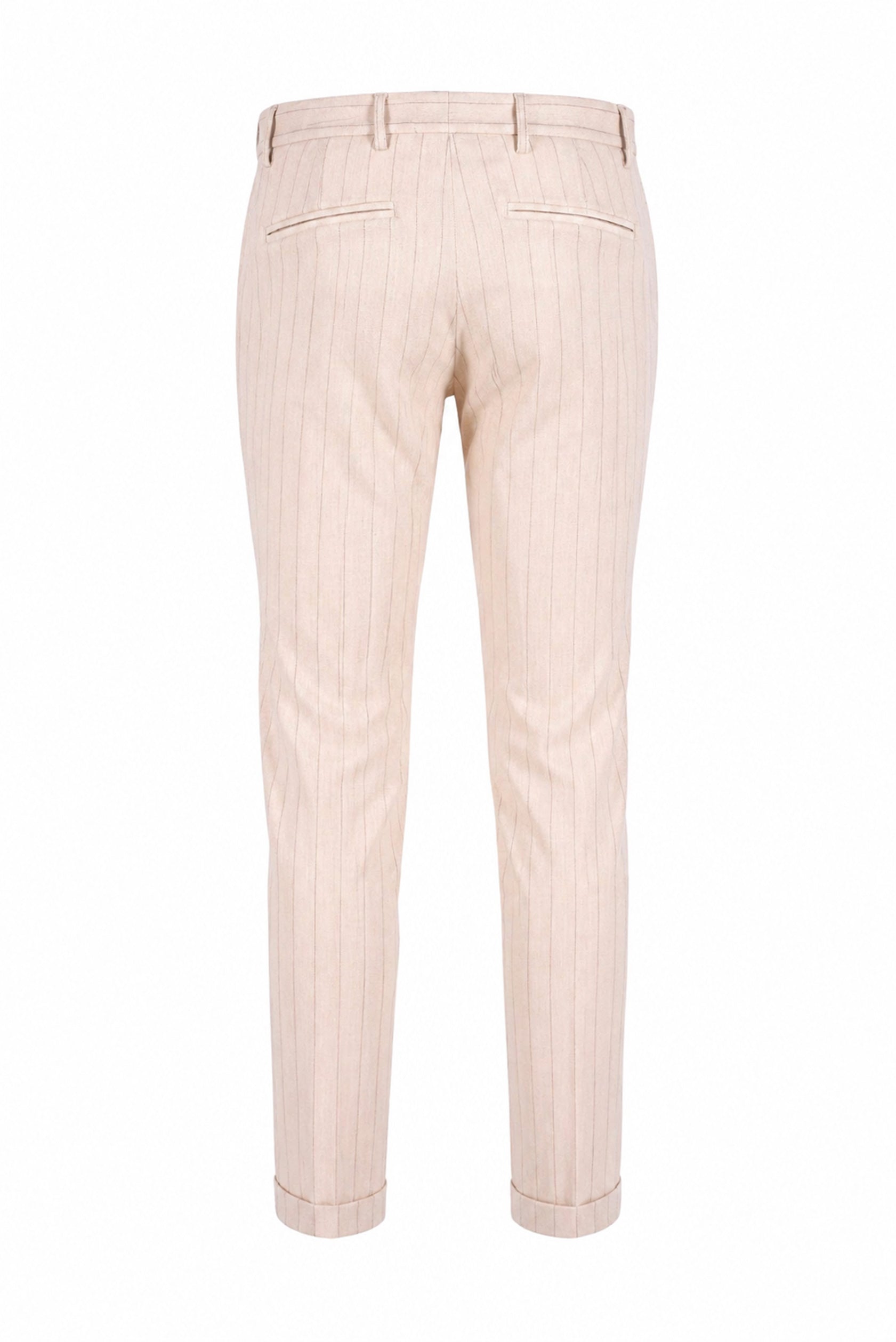 CHINOS GESSATO MISTO LINO