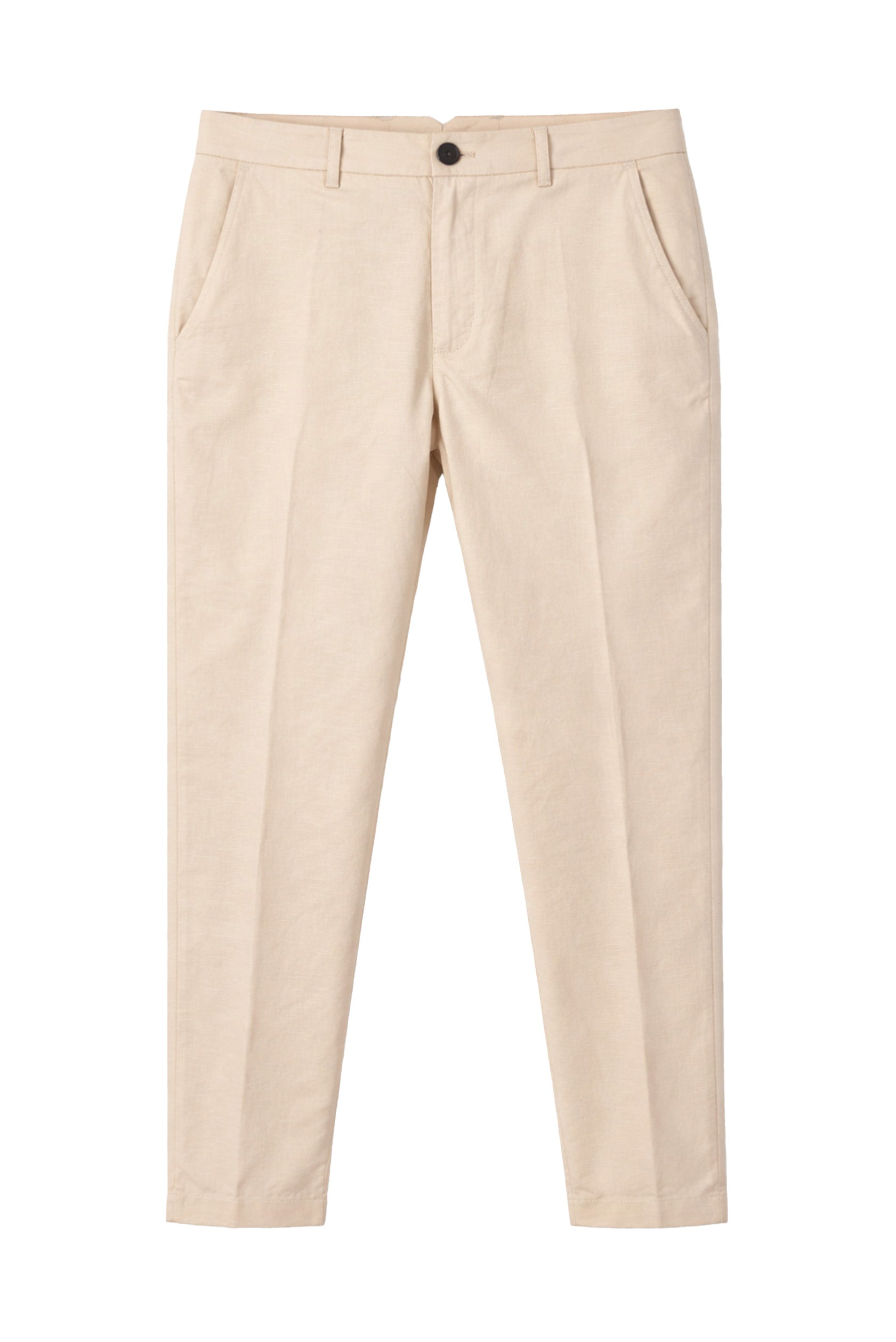 PANTALONE BASIC DI MISTO LINO