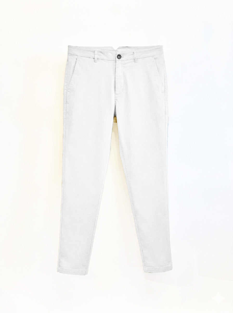PANTALONE BASIC DI MISTO LINO