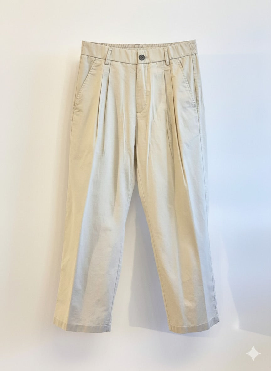 PANTALONE LARGO DI MISTO LINO