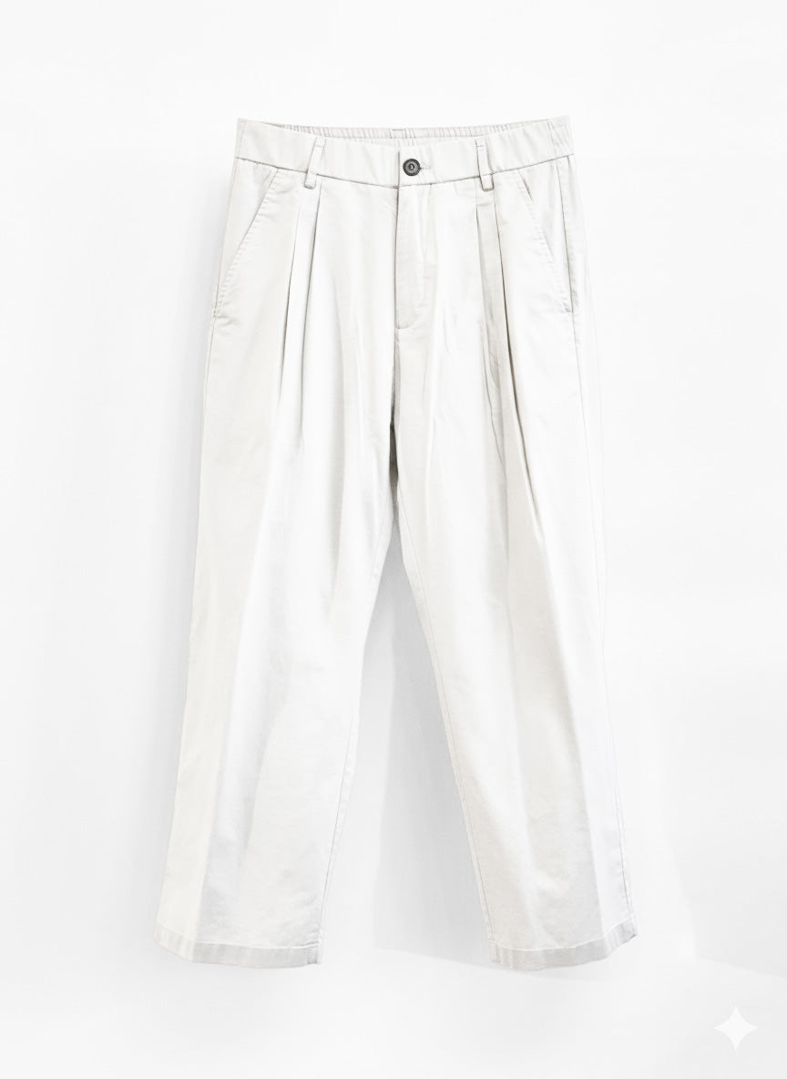 PANTALONE LARGO DI MISTO LINO