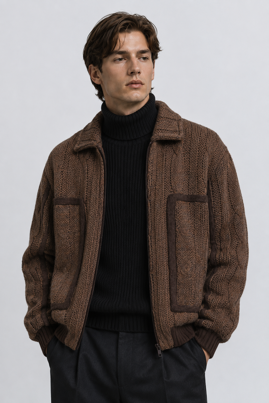 GIUBBINO IN MAGLIONE TRECCE