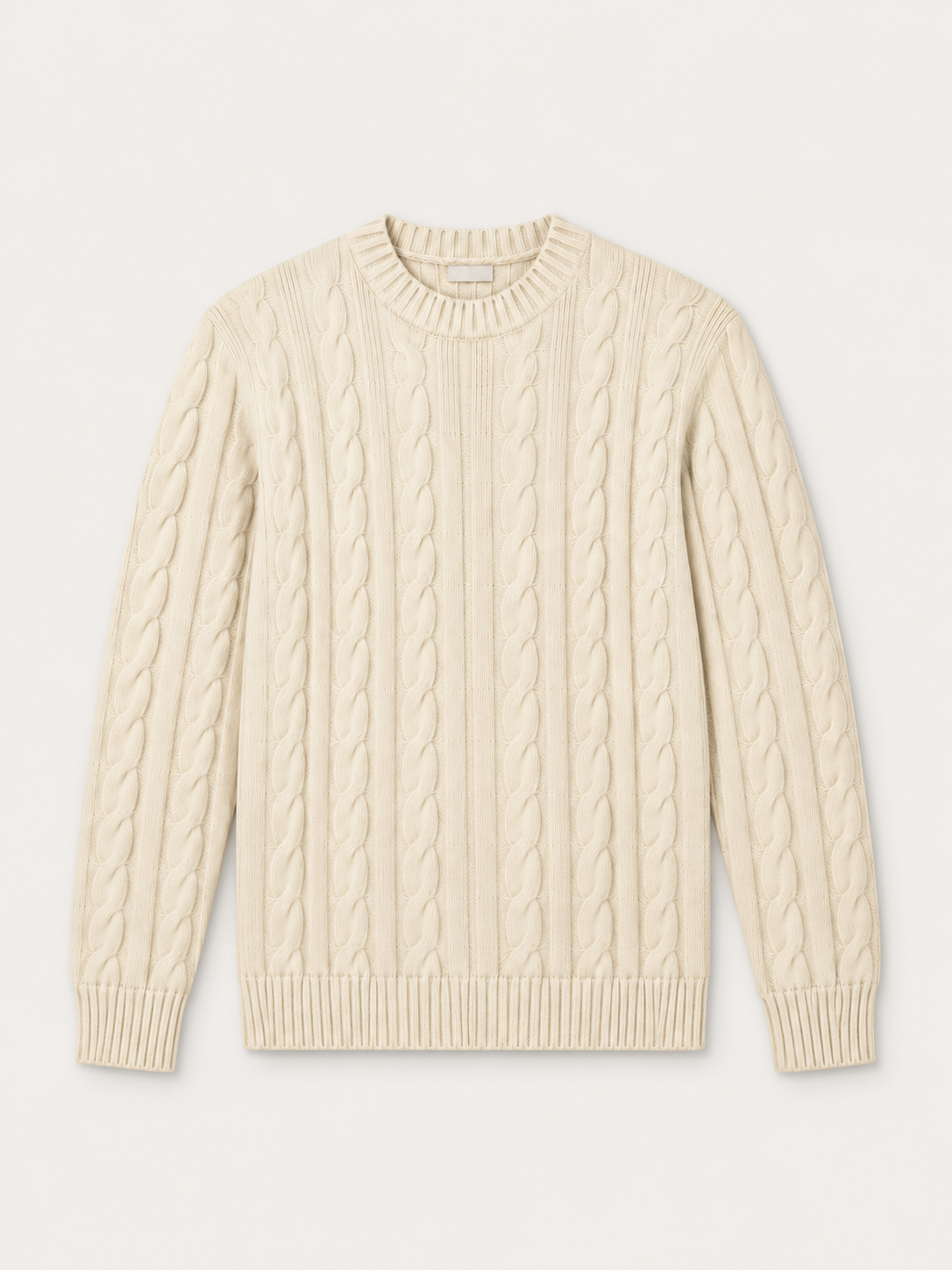 MAGLIONE GIROCOLLO A TRECCE