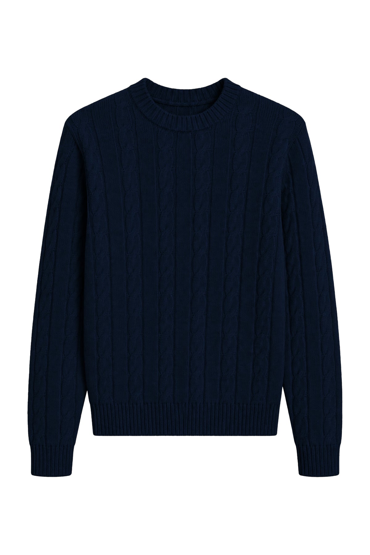 MAGLIONE GIROCOLLO A TRECCE