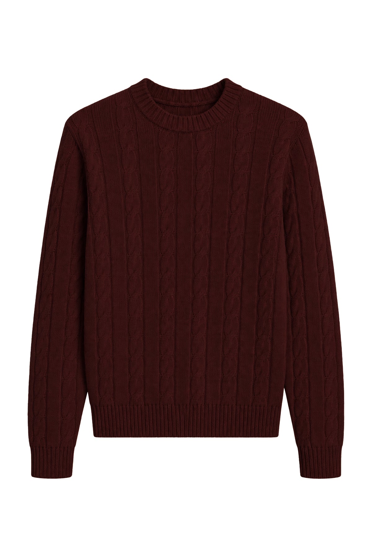 MAGLIONE GIROCOLLO A TRECCE
