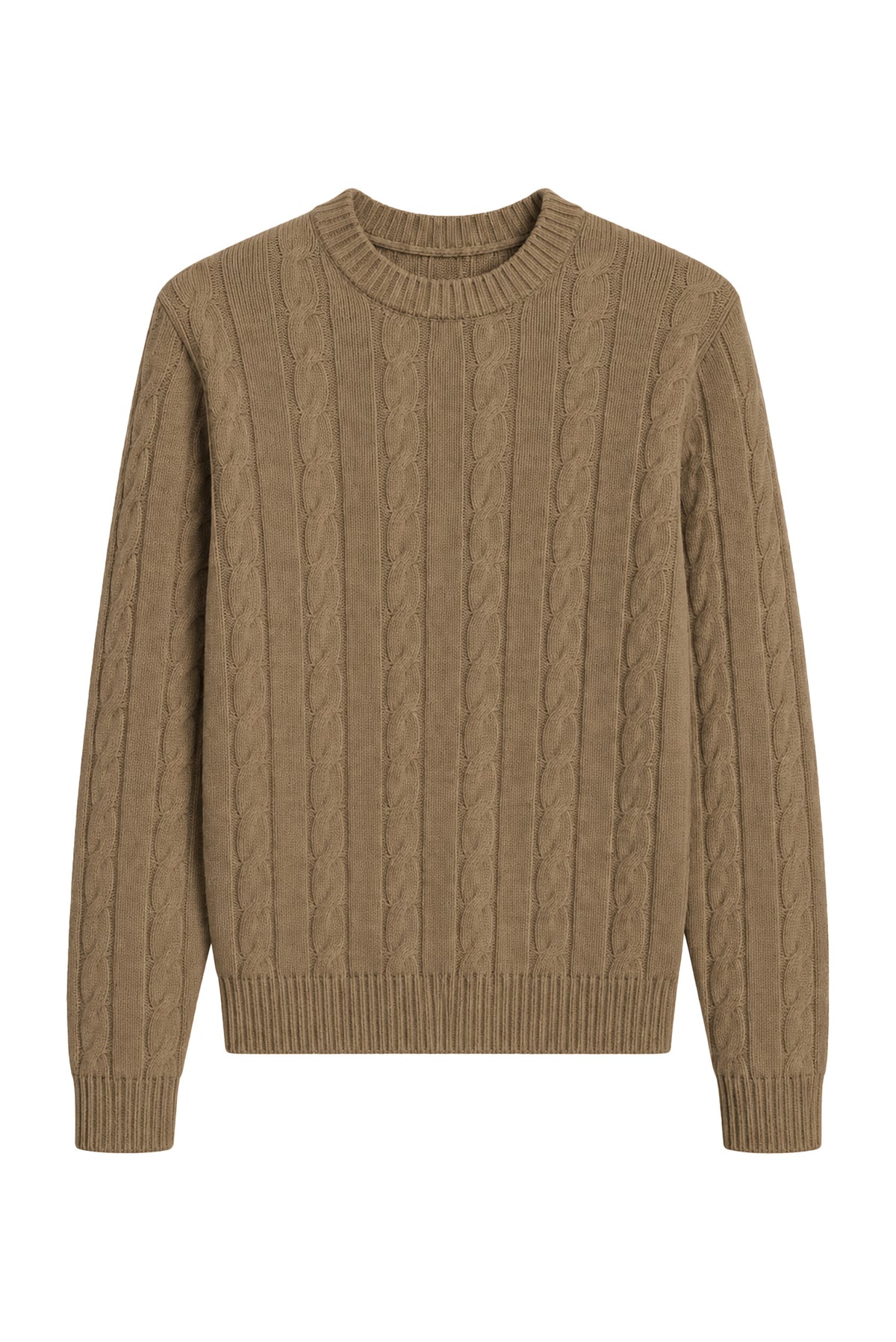 MAGLIONE GIROCOLLO A TRECCE