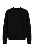 MAGLIONE GIROCOLLO A TRECCE