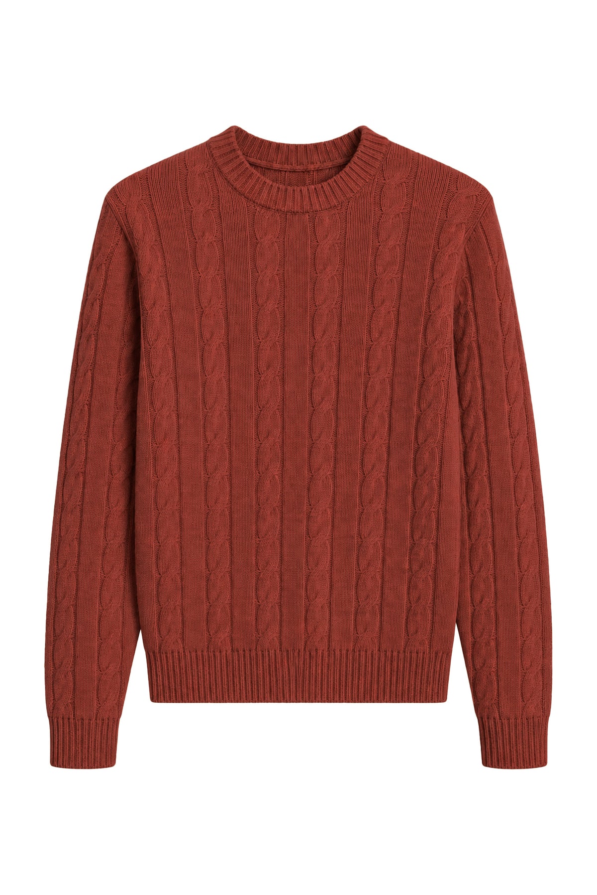 MAGLIONE GIROCOLLO A TRECCE