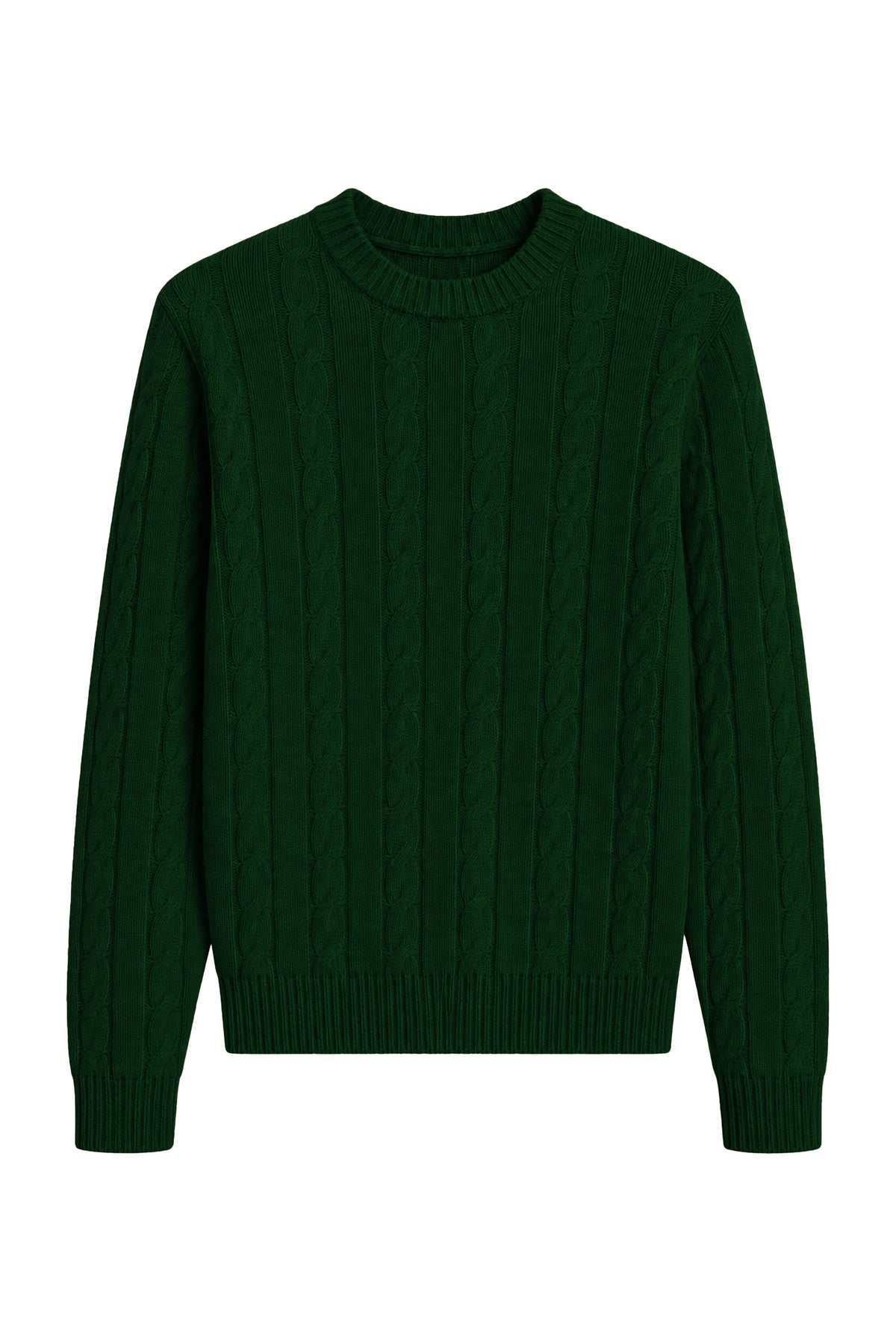MAGLIONE GIROCOLLO A TRECCE