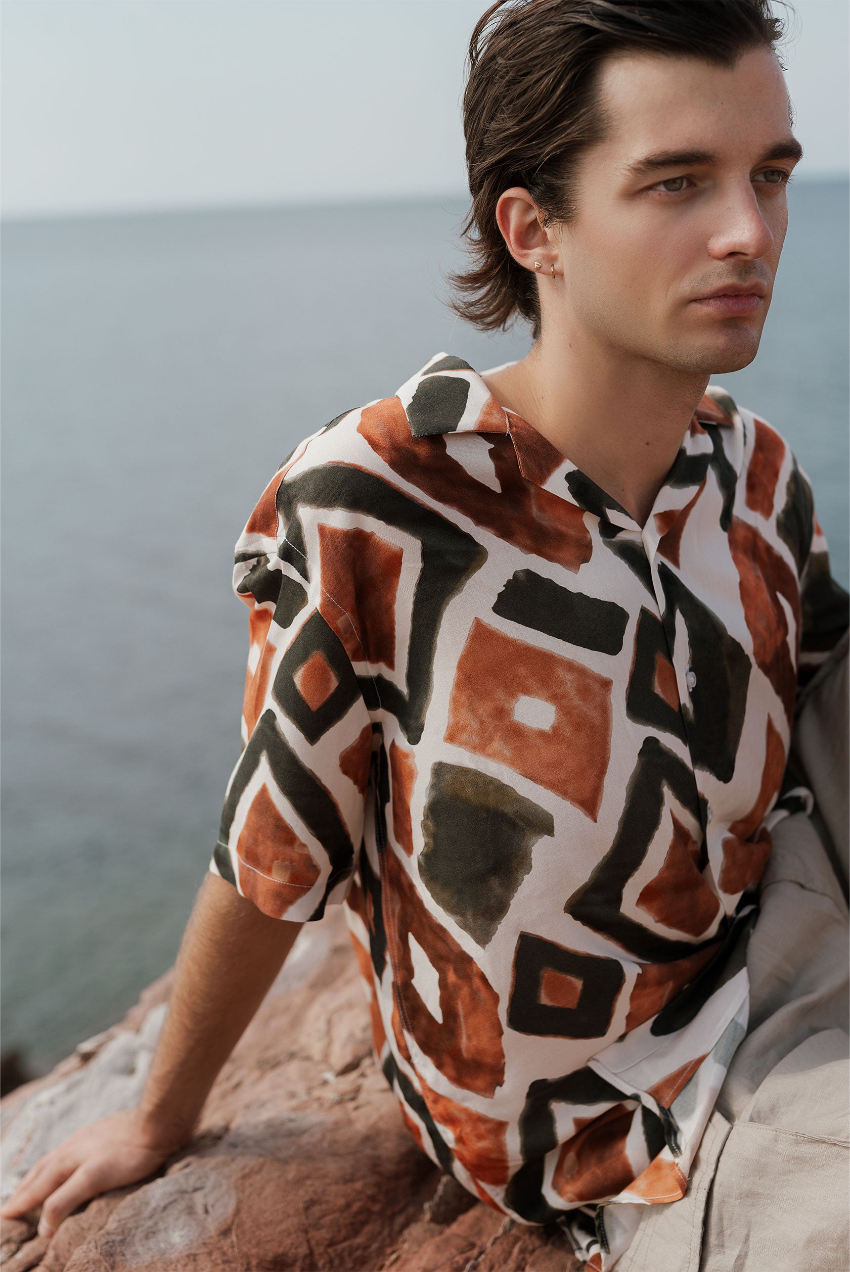 CAMICIA VISCOSA COLLO HAWAII M/M