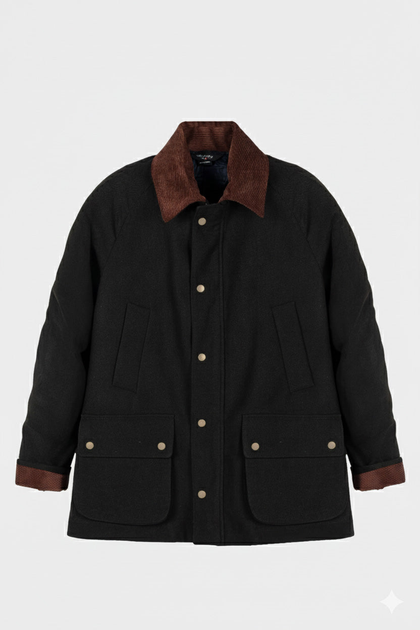 BARBOUR  CON COLLETTO A CONTRASTO DI VELLUTO