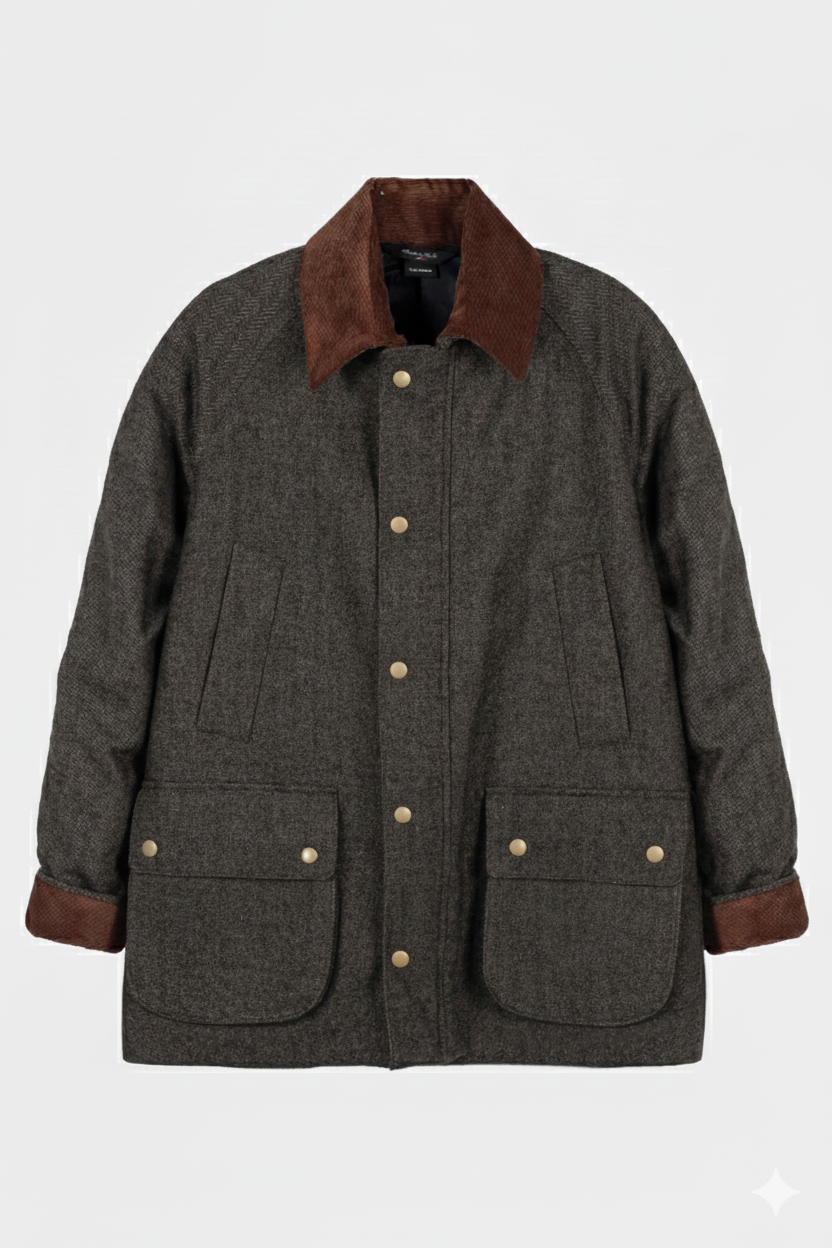 BARBOUR  CON COLLETTO A CONTRASTO DI VELLUTO
