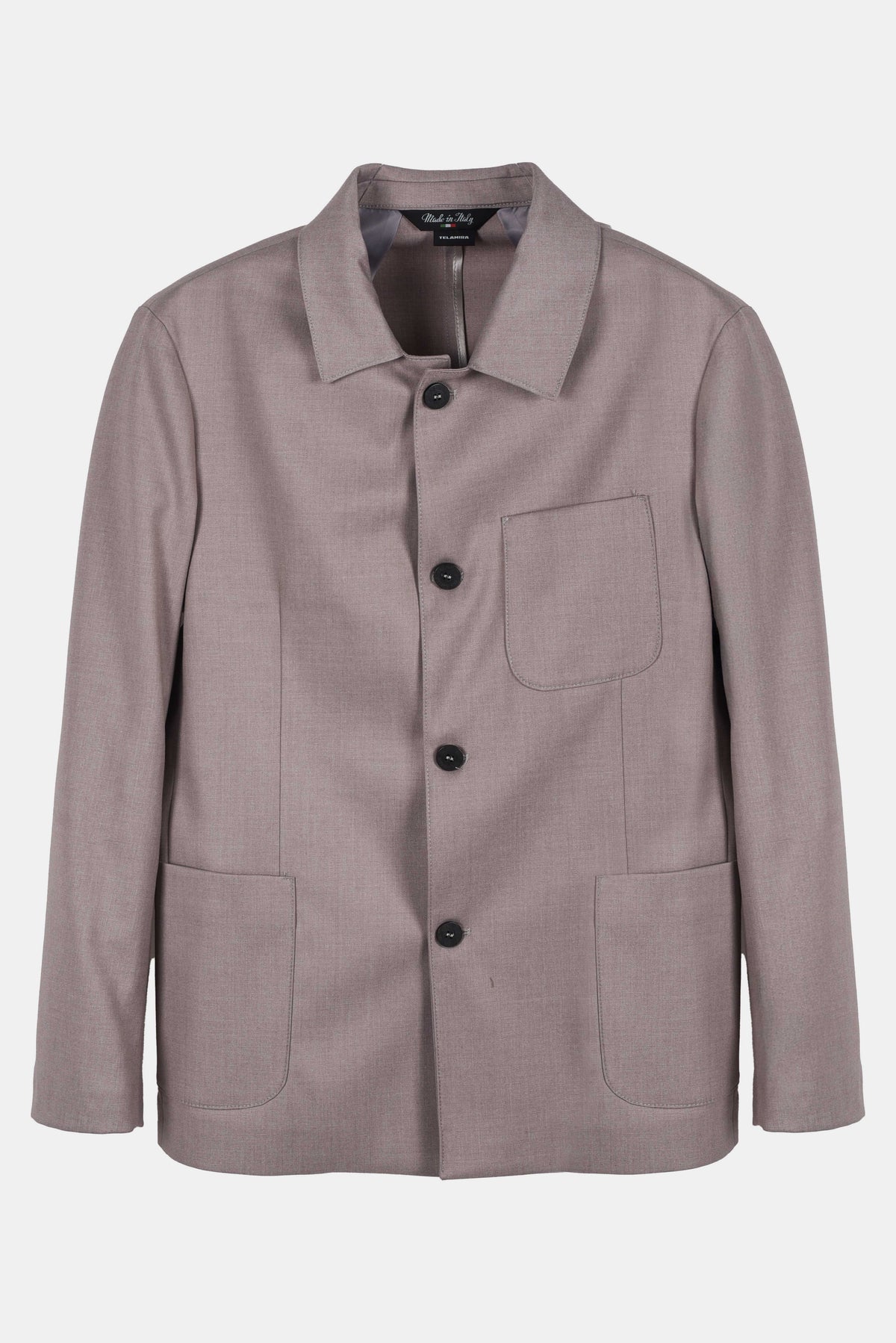 GIACCA CAMICIA TESSUTO MANO LANA