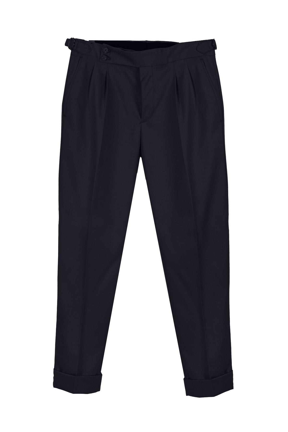 PANTALONE VITA ALTA CON FIBBIE