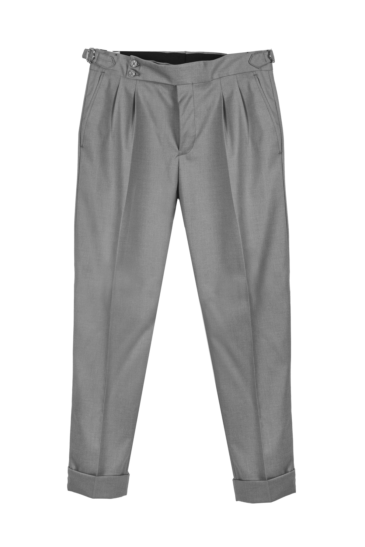 PANTALONE VITA ALTA CON FIBBIE