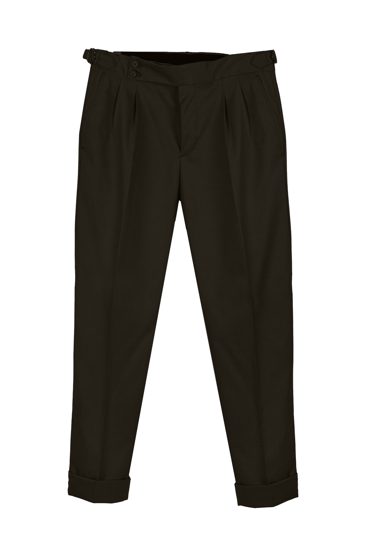 PANTALONE VITA ALTA CON FIBBIE