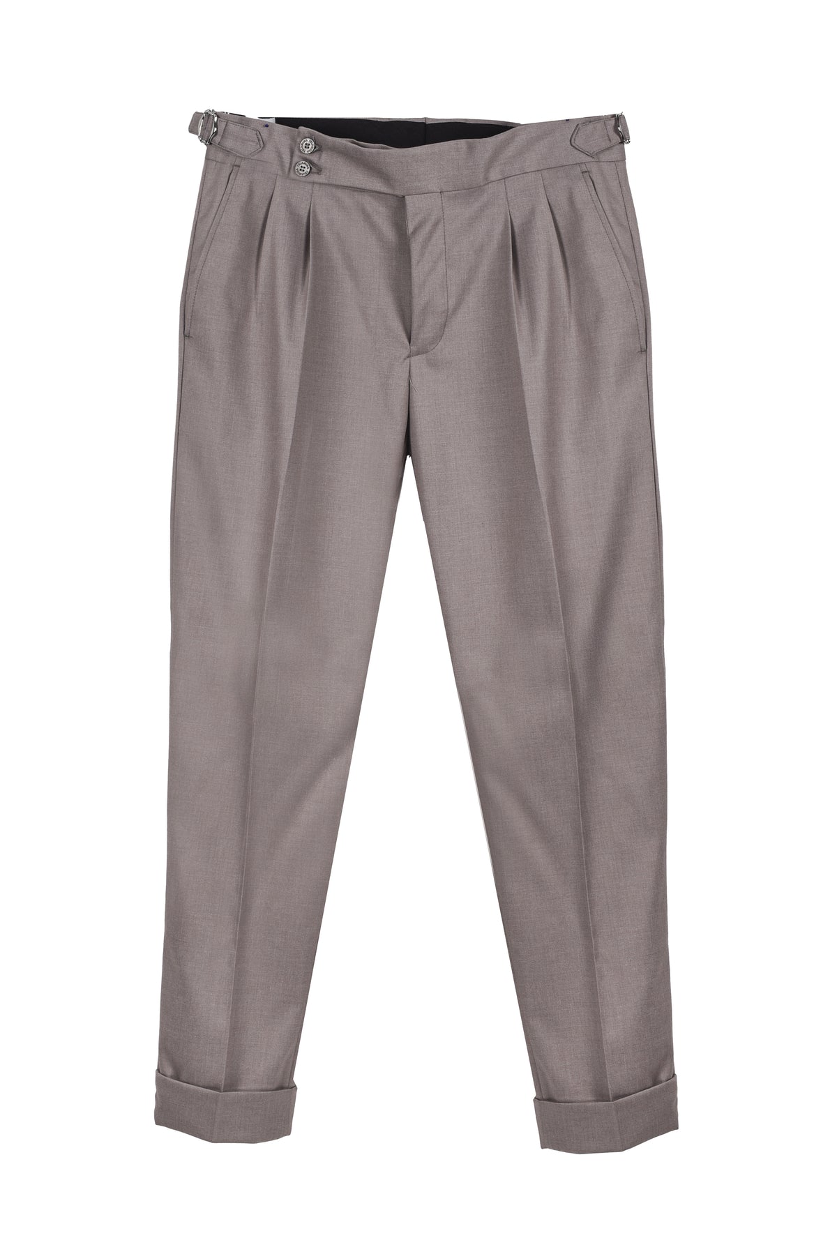 PANTALONE VITA ALTA CON FIBBIE