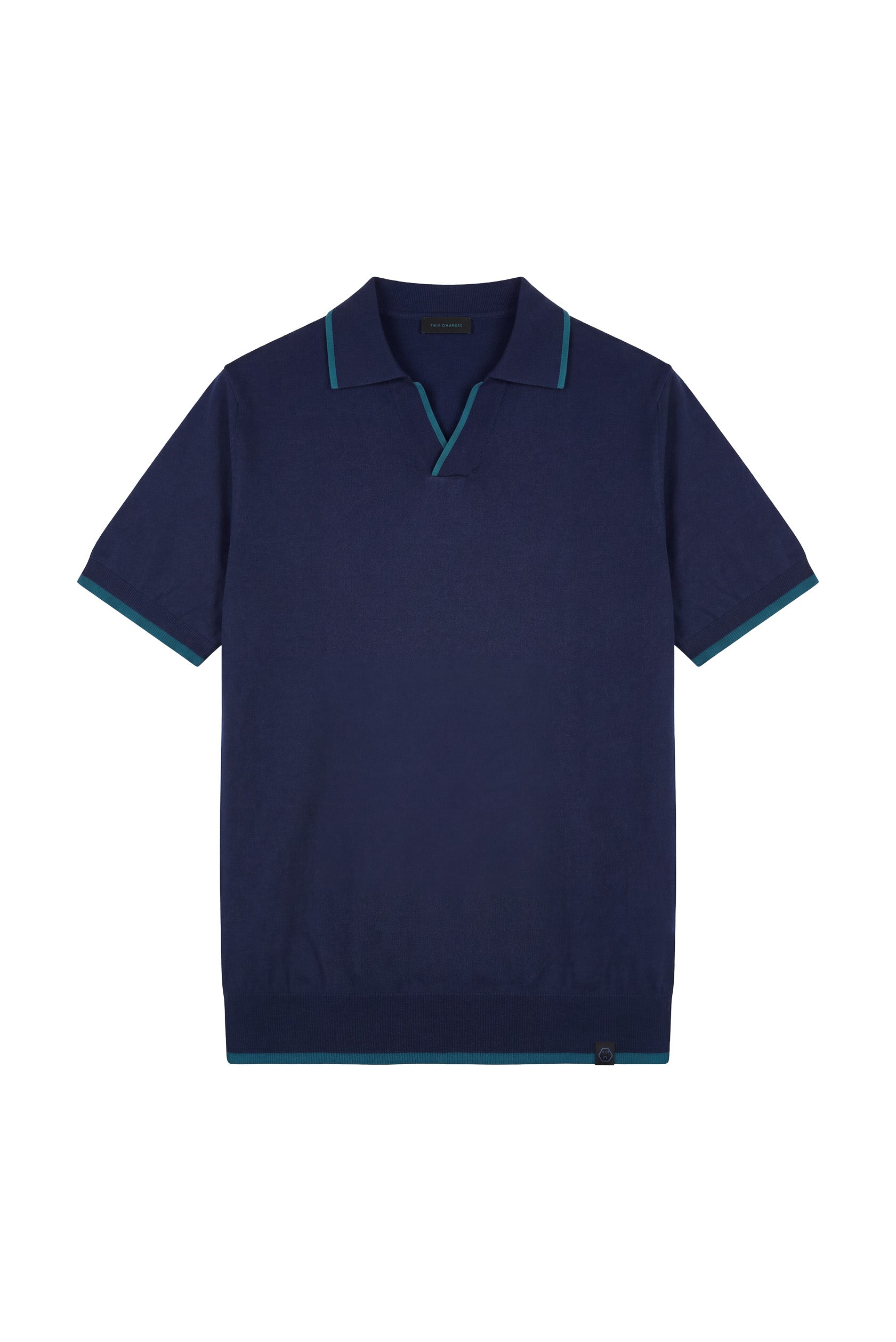 MAGLIA POLO 100%COTONE  BICOLOR CONTRASTO