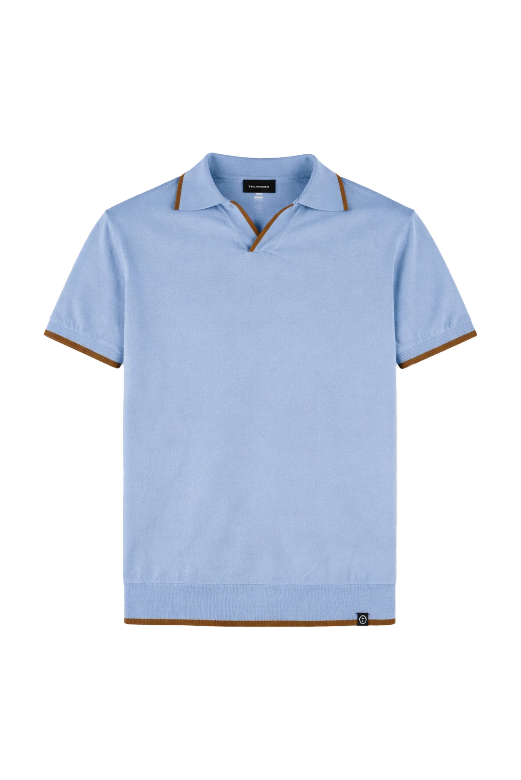 MAGLIA POLO 100%COTONE  BICOLOR CONTRASTO