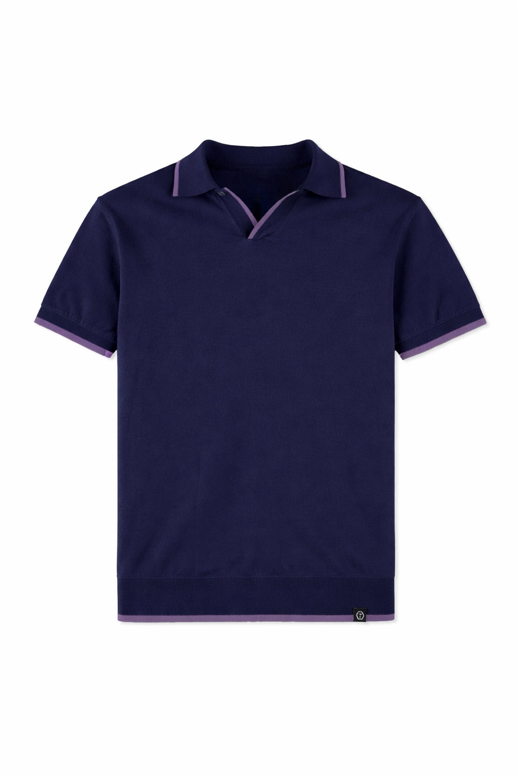 MAGLIA POLO 100%COTONE  BICOLOR CONTRASTO