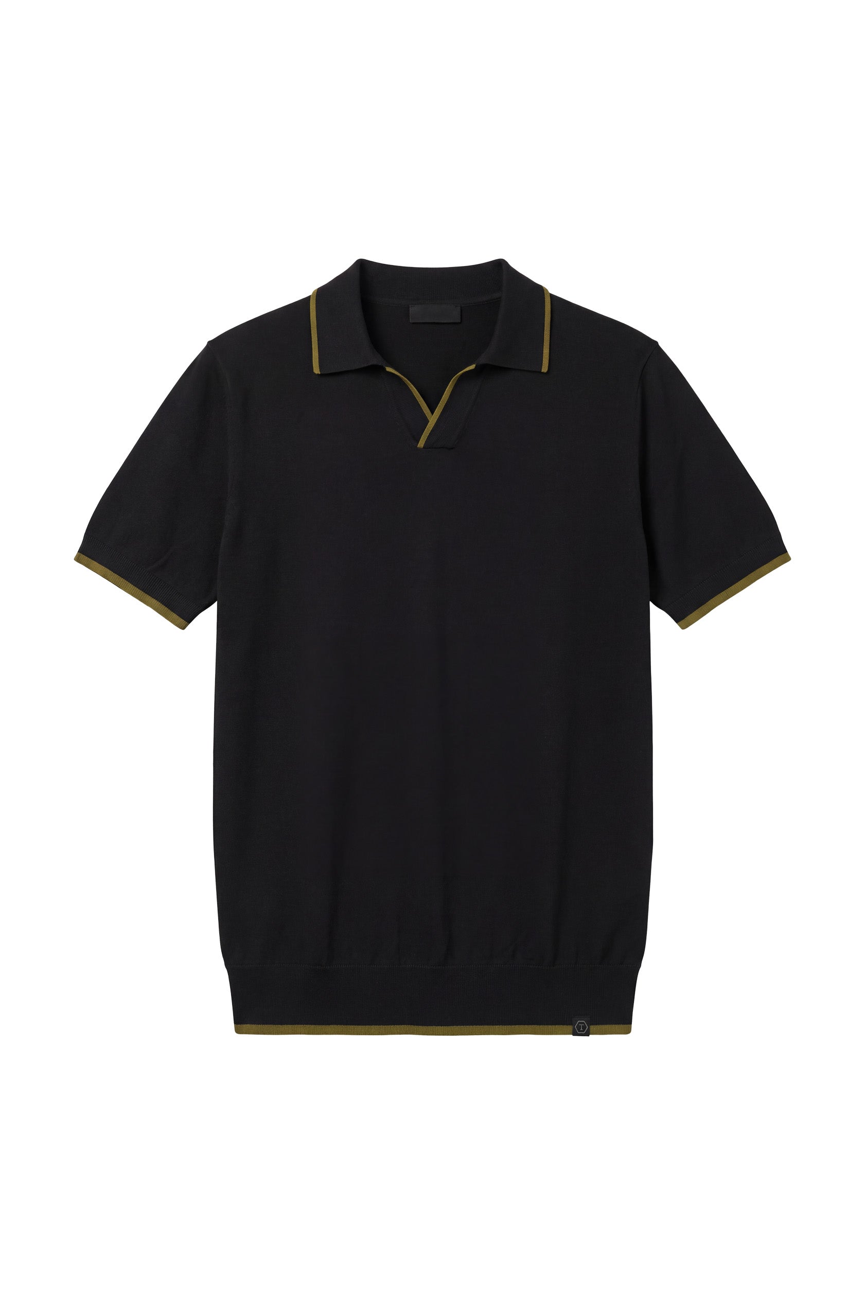 MAGLIA POLO 100%COTONE  BICOLOR CONTRASTO