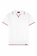 MAGLIA POLO 100%COTONE  BICOLOR CONTRASTO