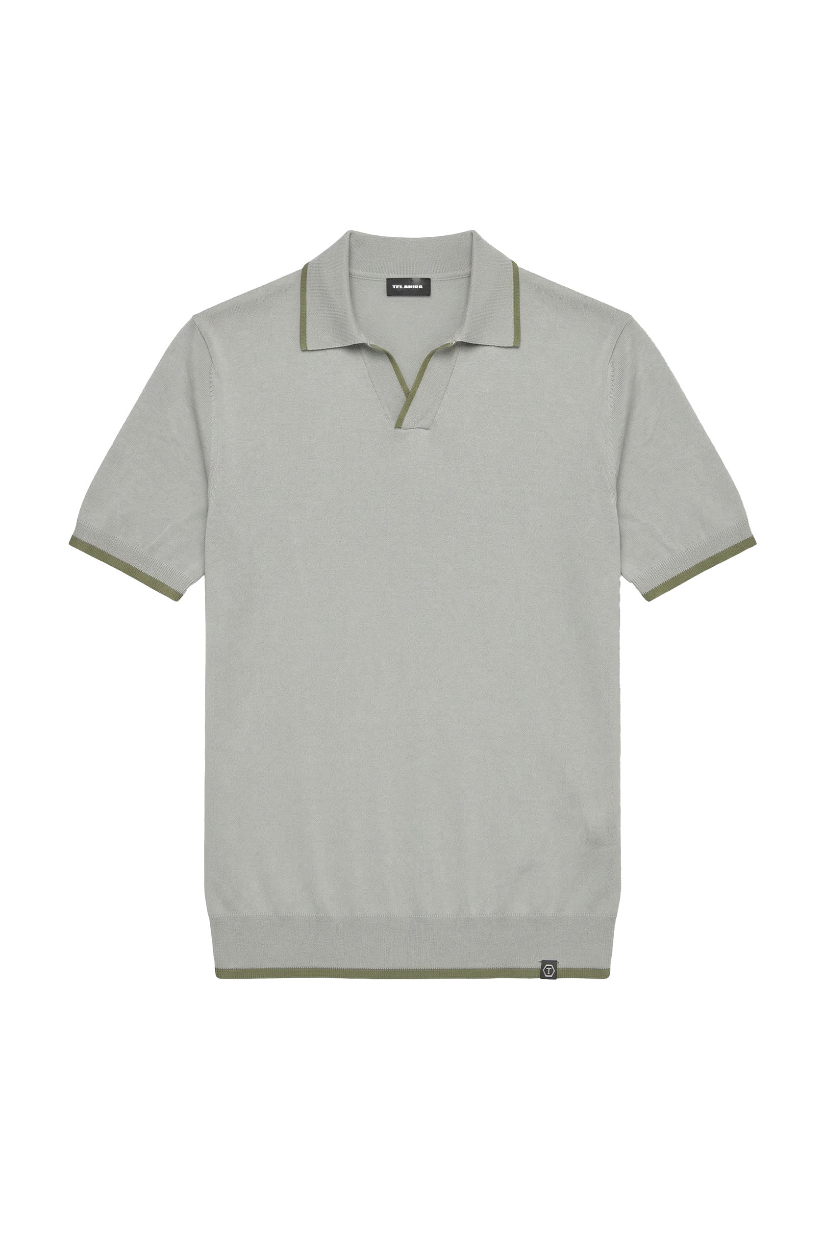MAGLIA POLO 100%COTONE  BICOLOR CONTRASTO